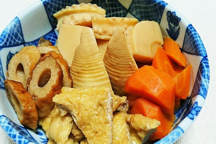 たけのこ入り煮物 レシピ 作り方 By 三つ葉つくし クックパッド