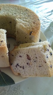 ふわふわ☆小豆のシフォンケーキ☆の写真