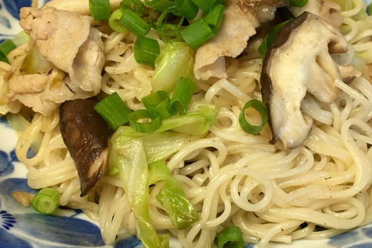 簡単 しいたけ キャベツで焼きそうめん レシピ 作り方 By ぱーうぃー クックパッド 簡単おいしいみんなのレシピが360万品