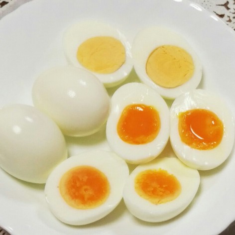 ゆで卵☆やや半熟卵☆半熟卵の作り方 ♬︎