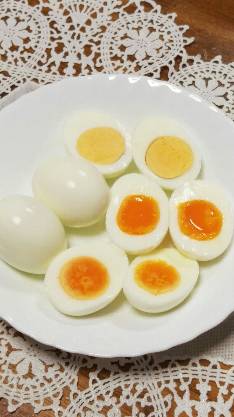 ゆで卵☆やや半熟卵☆半熟卵の作り方 ♪の画像