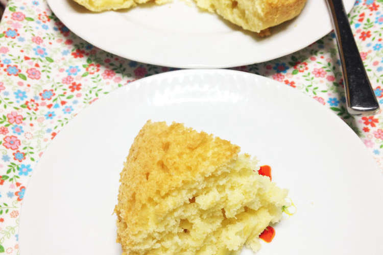 卵牛乳なし 簡単ふわふわ炊飯器ケーキ レシピ 作り方 By 碧あお クックパッド