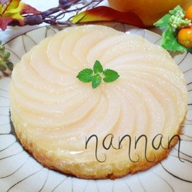 失敗無し!見た目も◎な梨ケーキ(´∀`)
