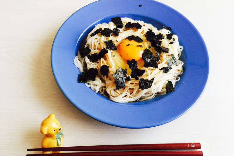 ごま油香る ｔｋｓ 卵かけそうめん レシピ 作り方 By Mirphak クックパッド 簡単おいしいみんなのレシピが352万品