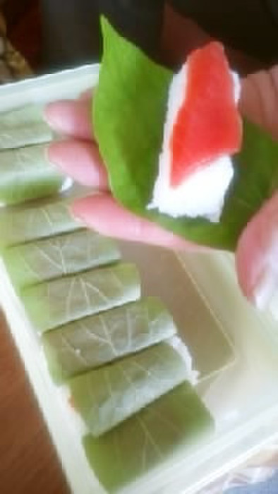 柿の葉寿司のまね、素人でもおいしい！の写真