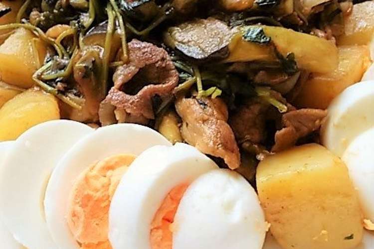 カレールーで簡単豆苗を使った野菜炒め レシピ 作り方 By 雷鳴と共に散れ クックパッド 簡単おいしいみんなのレシピが356万品