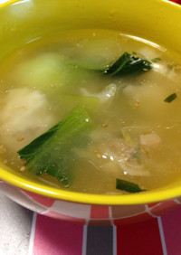 中華風餃子スープ