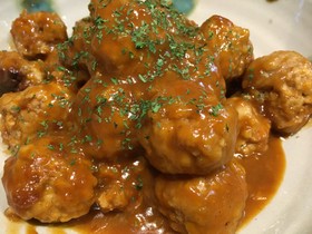 高野豆腐でボリュームアップ☆肉団子