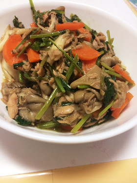 ラデッシュの葉の炒め物