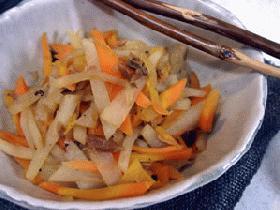 素朴なおかず。炒めなます