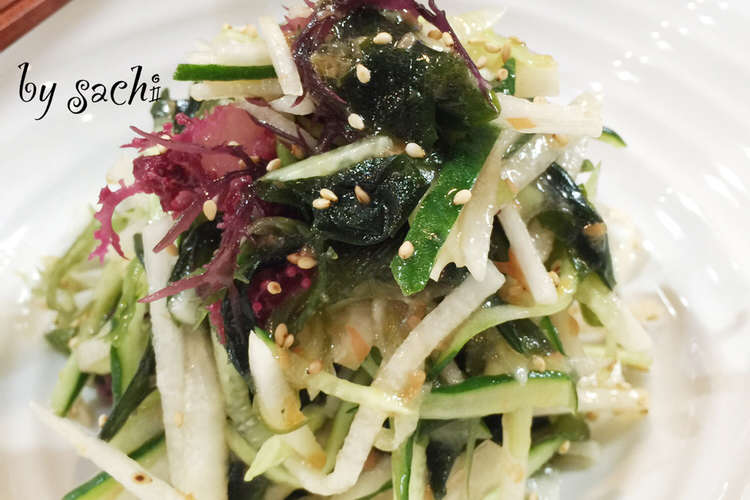 海藻と大根のさっぱり梅サラダ レシピ 作り方 By Sachi5 クックパッド 簡単おいしいみんなのレシピが361万品