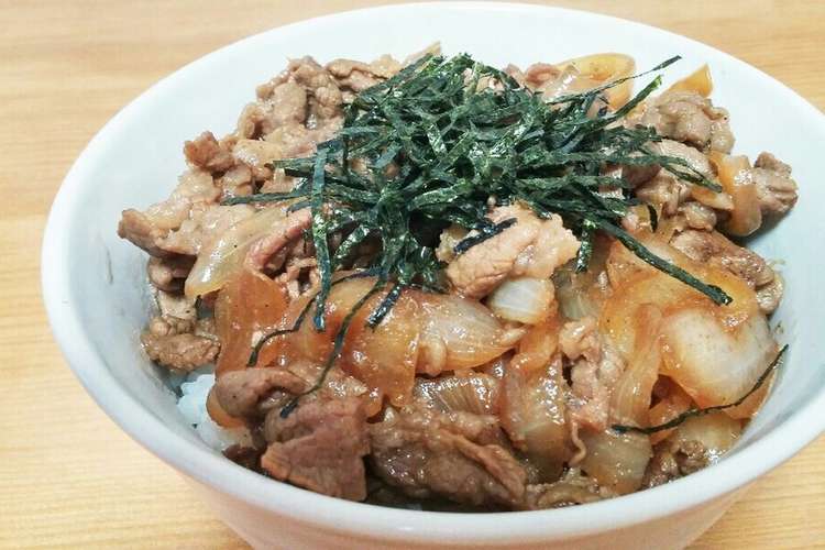 簡単 ガッツリ焼き牛丼 レシピ 作り方 By ふうかぱぱ クックパッド 簡単おいしいみんなのレシピが360万品