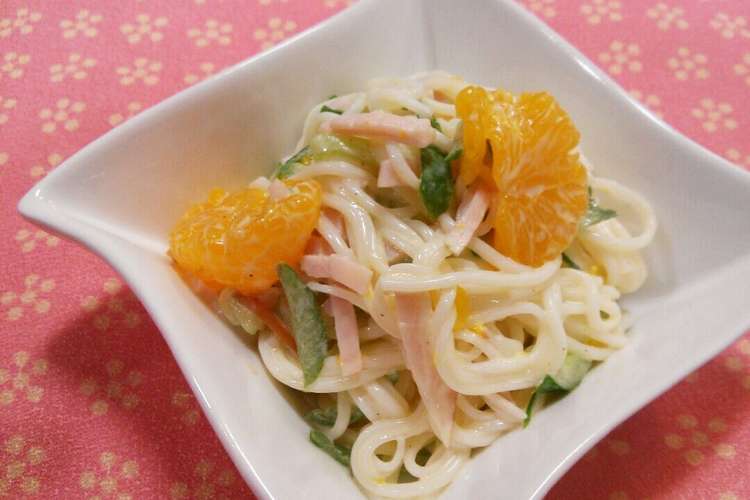 余りそうめんで そうめんサラダ