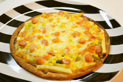 生塩糀マヨのミックスピザの写真