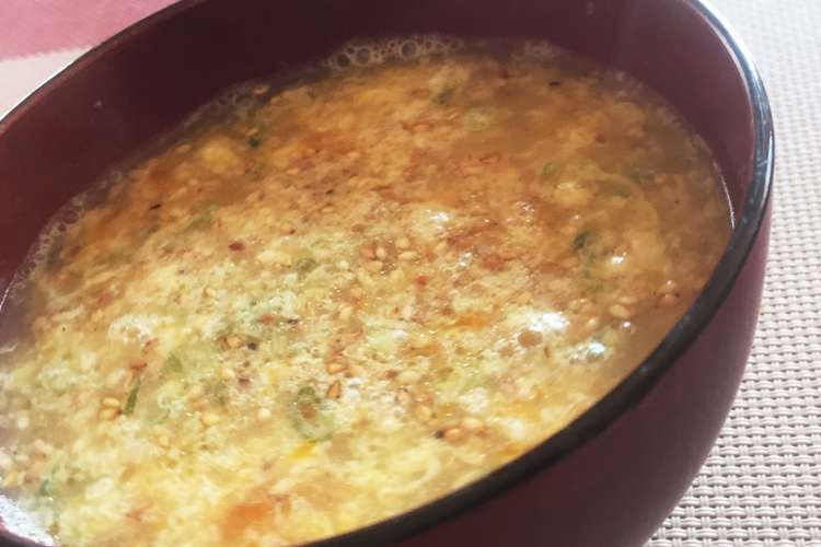 1人分も簡単 お湯を注ぐだけ卵スープ レシピ 作り方 By ころcham クックパッド