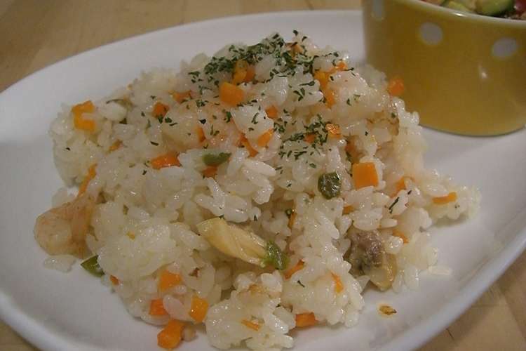 炊飯器だけで簡単 パラパラピラフ レシピ 作り方 By みなちとみちくさ クックパッド 簡単おいしいみんなのレシピが358万品