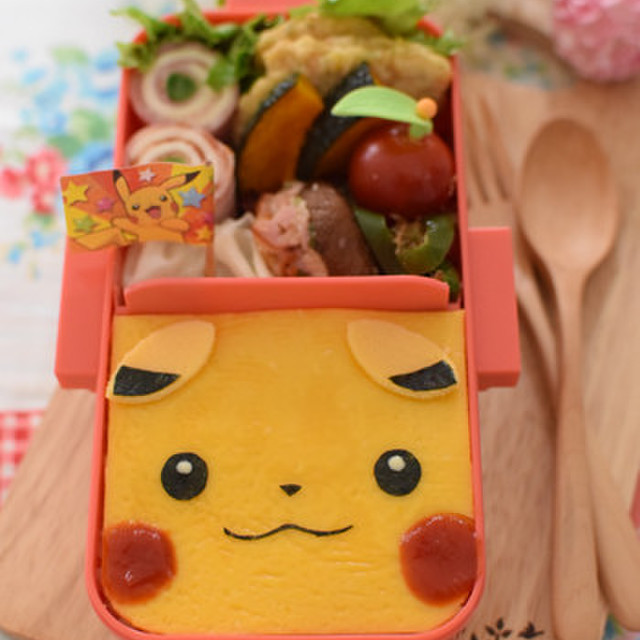 キャラ弁 ピカチュウのオムライス弁当 レシピ 作り方 By みほちんｗｗ クックパッド 簡単おいしいみんなのレシピが376万品