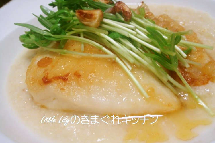 スズキのポワレ ホワイトアスパラソース レシピ 作り方 By Littlelily07 クックパッド
