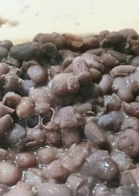 小豆をZEROカロリーの工夫 こし餡追加