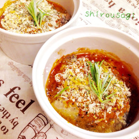 簡単!さば缶deトマトソース香草パン粉焼