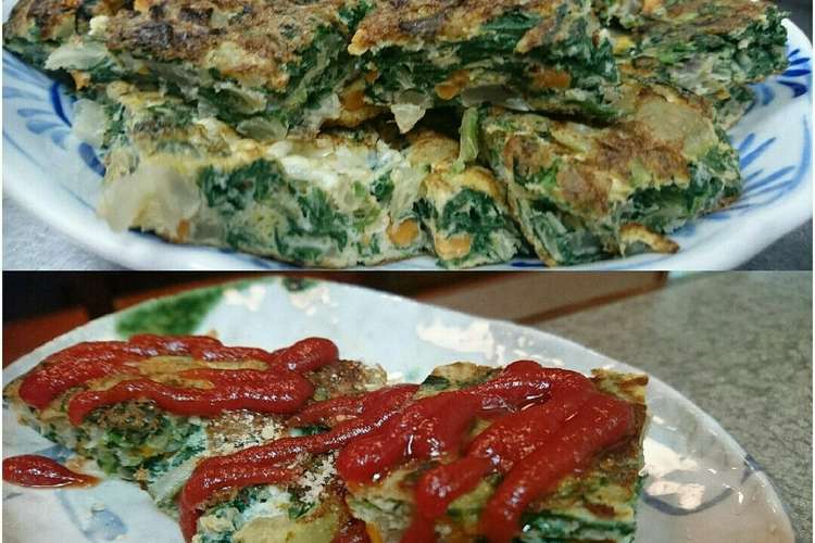 うまい菜キッシュ風卵焼き 大量消費 レシピ 作り方 By Yuchunrena クックパッド