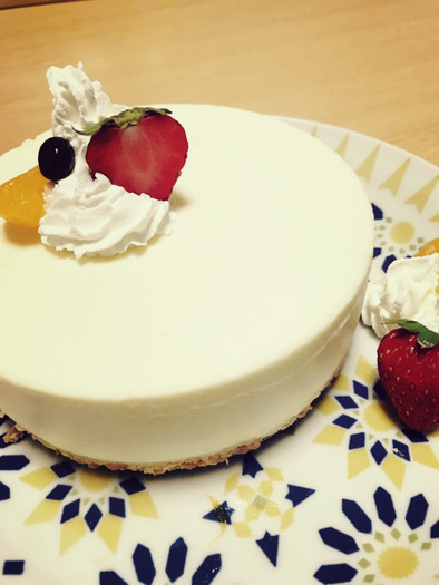 ♡ヨーグルト不要 簡単レアチーズケーキ♡の写真