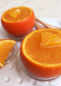 まるごとオレンジ100%プルプルゼリー♪