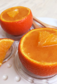 まるごとオレンジ100%プルプルゼリー♪