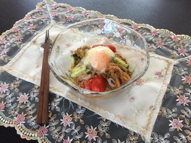 ❤️ライスヌードルを使って盛岡冷麺風