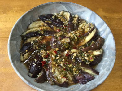 茄子の中華風サラダの写真