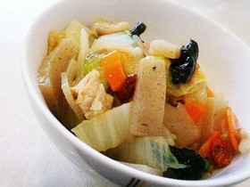 産後11kダイエット こんにゃく中華丼