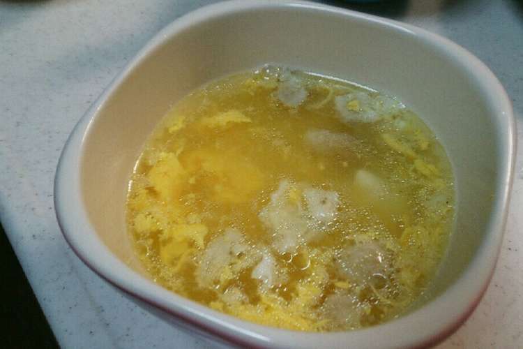 鶏の茹で汁で あっさり卵中華スープ レシピ 作り方 By ズボラな3児の母 クックパッド 簡単おいしいみんなのレシピが359万品