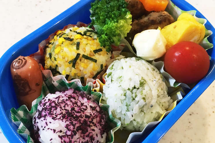可愛いおにぎり弁当 年少さん 年長さん レシピ 作り方 By ハワイアンコニー クックパッド 簡単おいしいみんなのレシピが350万品