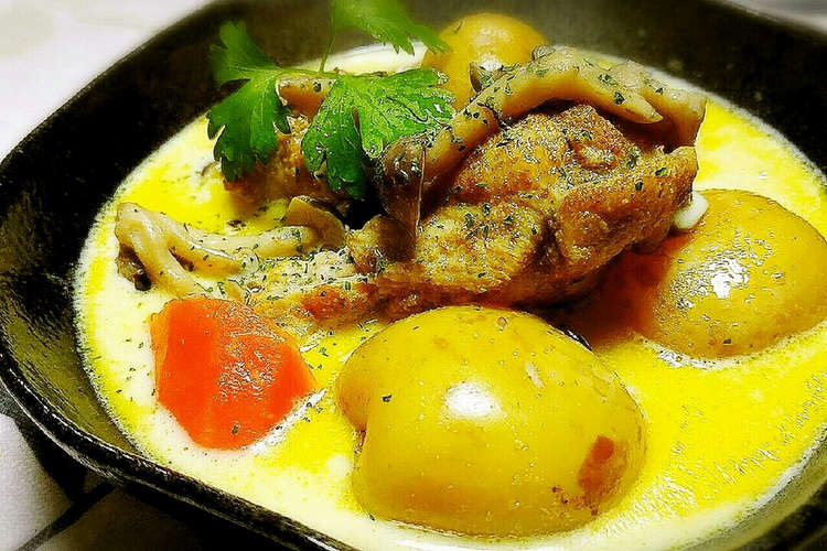 新じゃがとチキンのカレーミルク煮込み レシピ 作り方 By 結衣 クックパッド