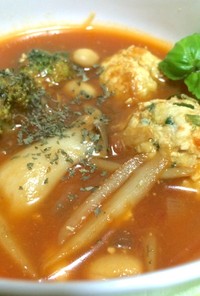 10品目♪ ピリ辛トマトスープ