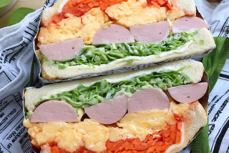 魚肉ソーセージでヘルシーサンドイッチ レシピ 作り方 By ちゅんまっち クックパッド