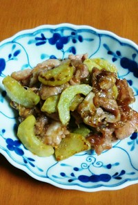 豚肉と白瓜の味噌炒め(減塩レシピ）