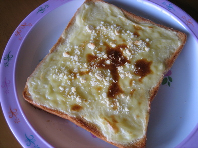 即席☆クリームパン☆トーストの写真