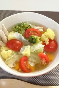 簡単&低カロリー♪夏の冷製野菜スープ