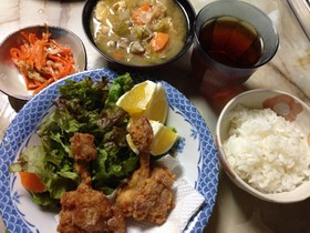 *焼肉のタレを活用*手羽元のからあげ