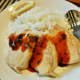 炊飯器で♪チキンライス(カオマンガイ)