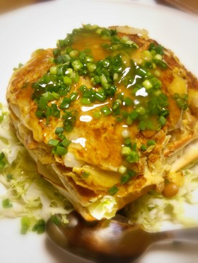 はんぺんと納豆のフワッ!トロ~オムレツ♫