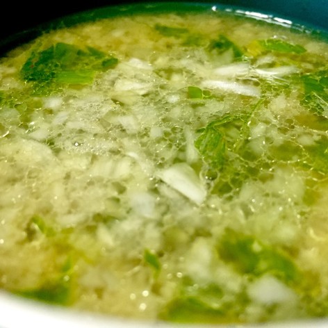 新鮮・シンプル・新感覚のミンチ鶏皮スープ