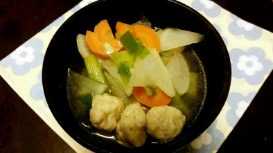 ベジ♪鶏団子と常備野菜のスープの写真