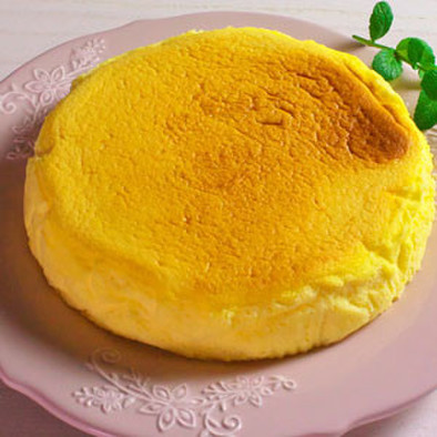 スフレチーズケーキ【18cm丸型1台分】の写真