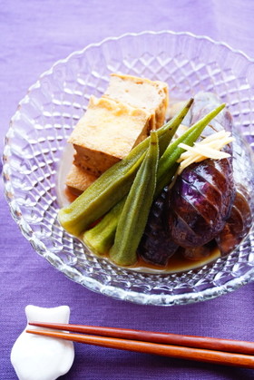 我が家の定番♪茄子と厚揚げの煮びたし