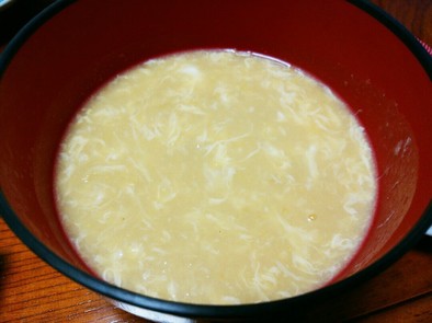 簡単ふわふわ玉子の中華コーンスープの写真