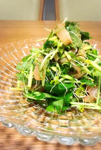 鯛と三つ葉の中華サラダ