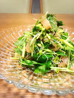 鯛と三つ葉の中華サラダ