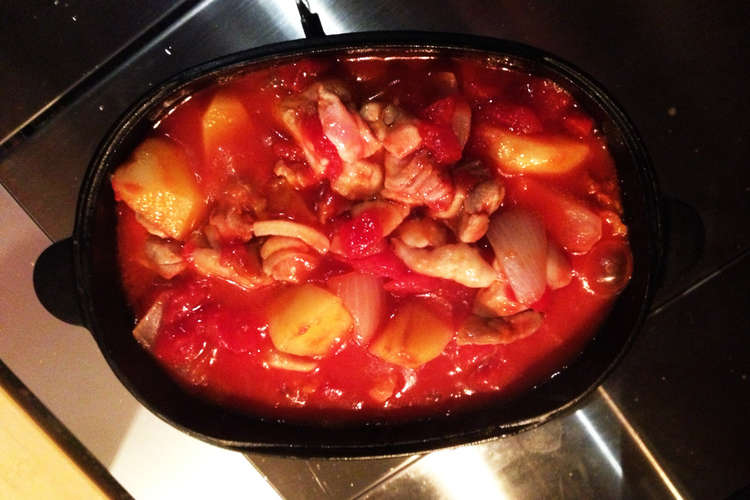 キャンプ飯 鶏肉とトマトの煮込み レシピ 作り方 By すぎ あゆちゃん クックパッド 簡単おいしいみんなのレシピが360万品